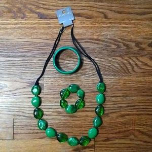 Necklace and matching bracelet + additional bracelet